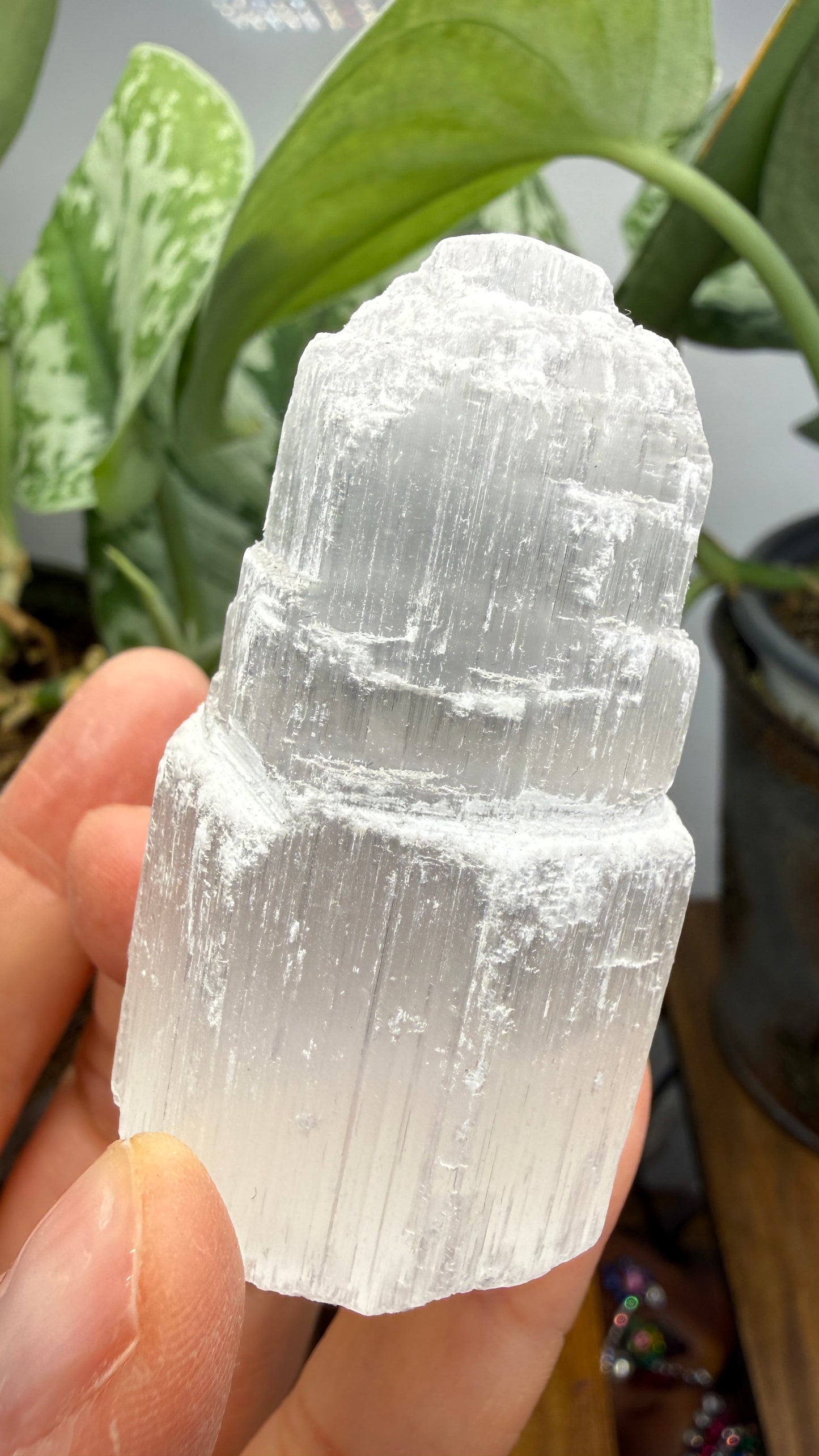 Selenite Crystal Tower- 2.25 inches tall