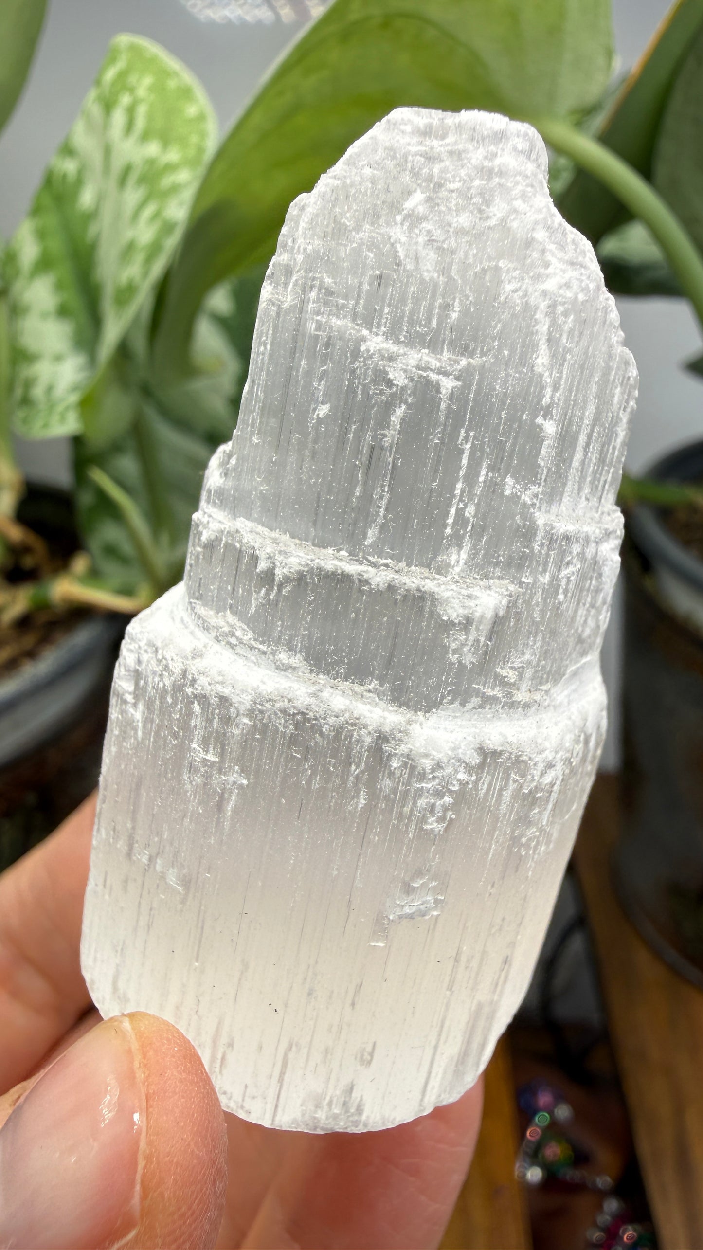 Selenite Crystal Tower- 2.25 inches tall