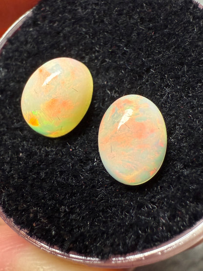 Welo Opal Cabochon Pair: 2.00 ct– 8x6x4mm