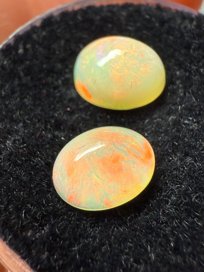 Welo Opal Cabochon Pair: 2.00 ct– 8x6x4mm