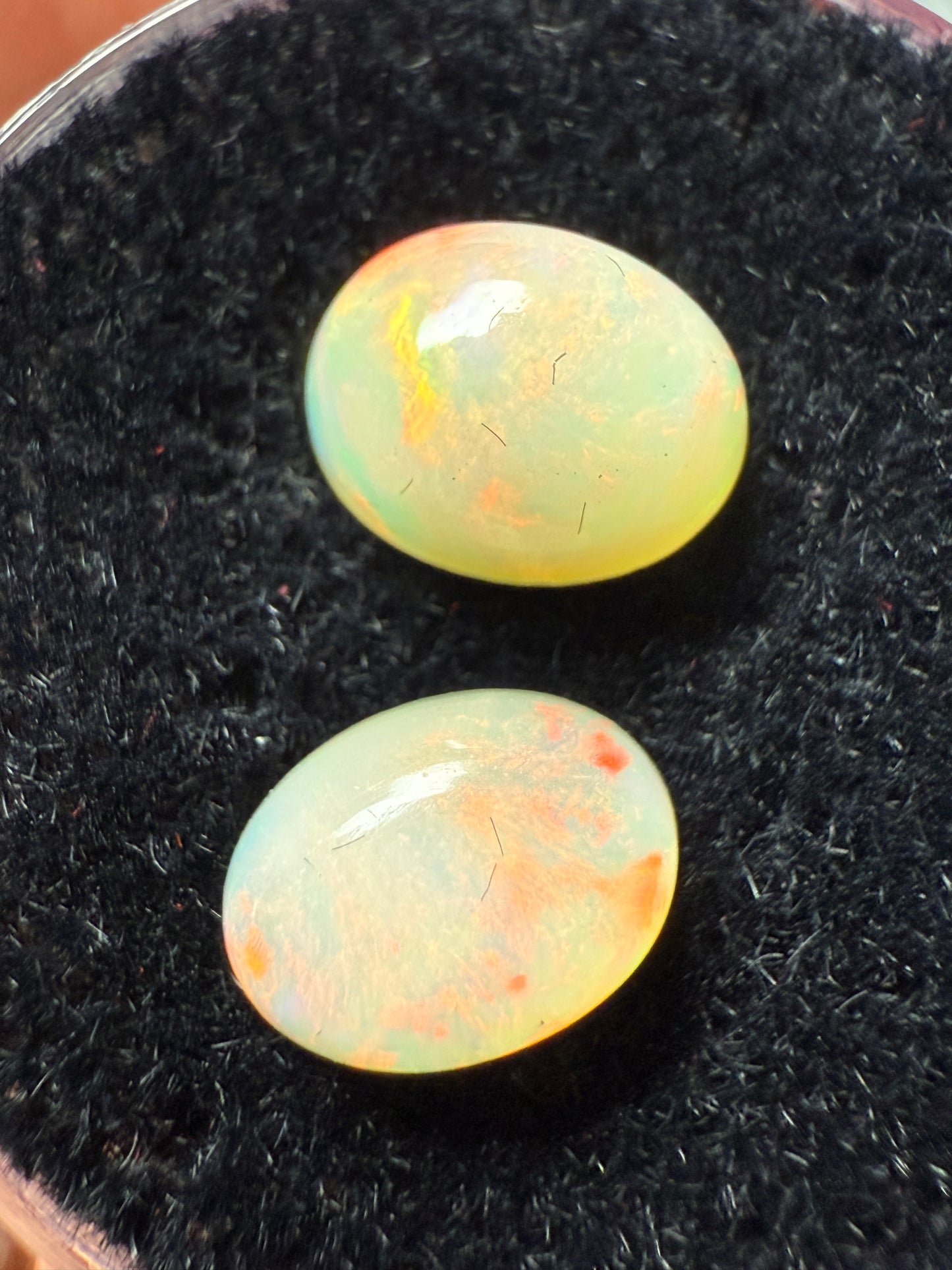 Welo Opal Cabochon Pair: 2.00 ct– 8x6x4mm