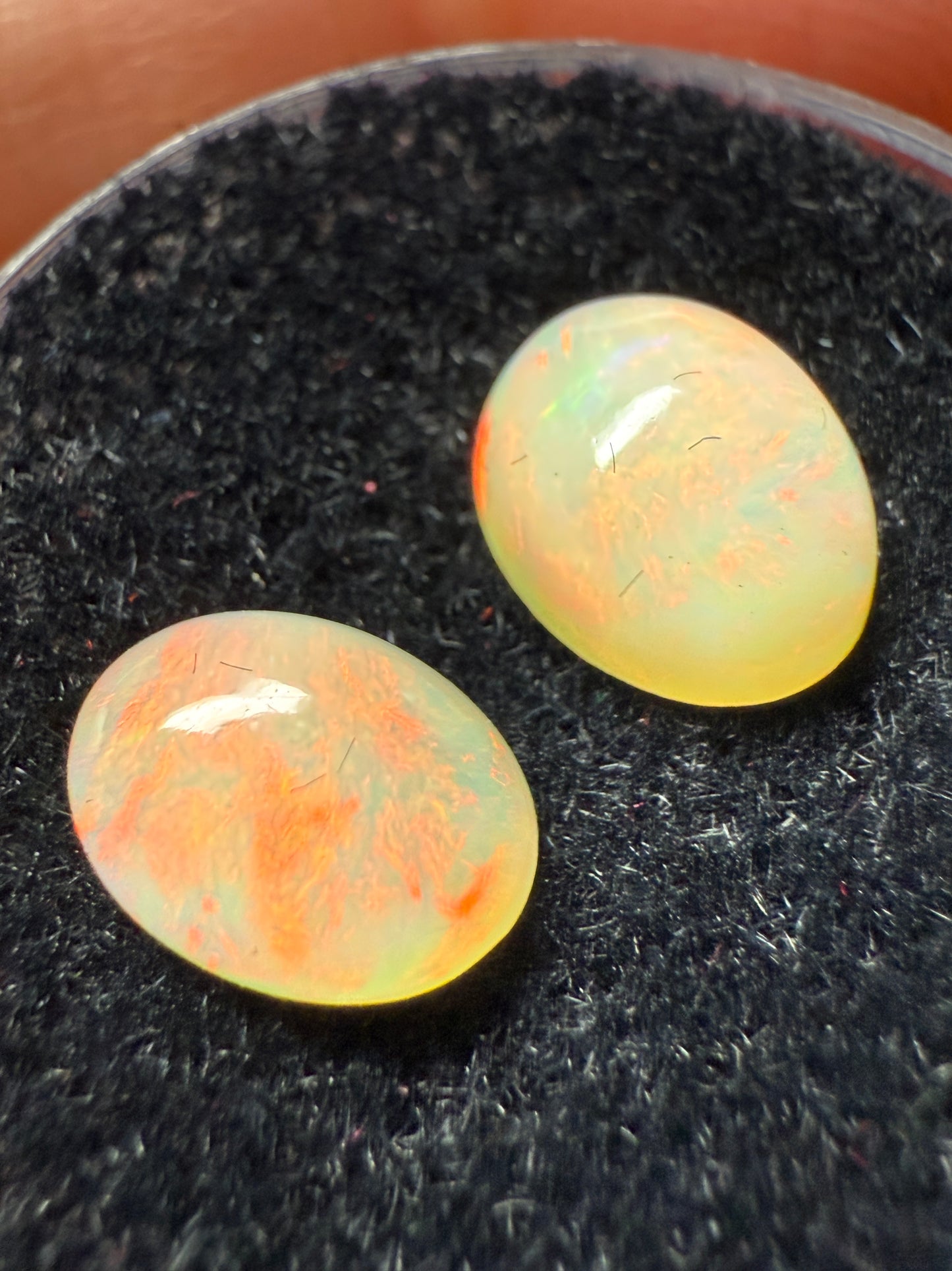 Welo Opal Cabochon Pair: 2.00 ct– 8x6x4mm