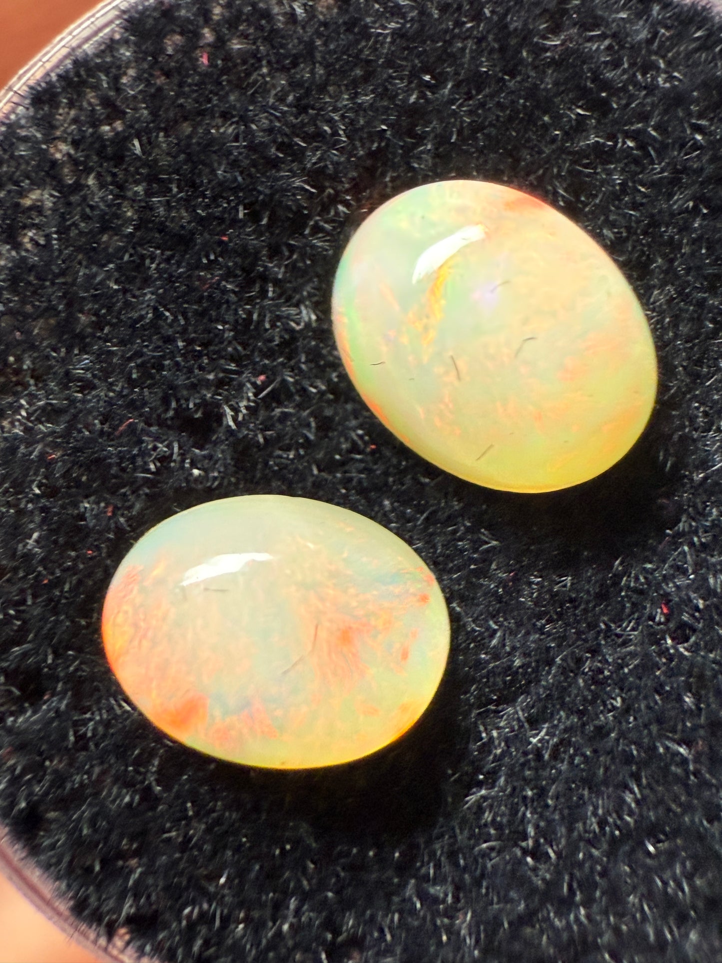 Welo Opal Cabochon Pair: 2.00 ct– 8x6x4mm