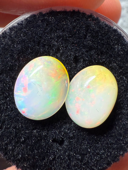 Welo Opal Cabochon Pair: 3.33 ct– 10x8x4mm