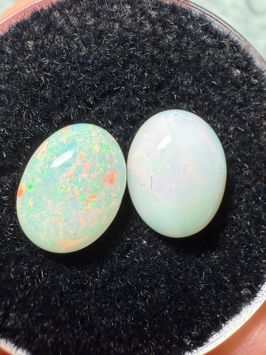 Welo Opal Cabochon Pair: 2.53 ct– 9x7x4mm