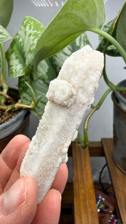 Witch’s Finger Druzy Quartz (White Cactus Quartz)- Boekenhouthoek, South Africa