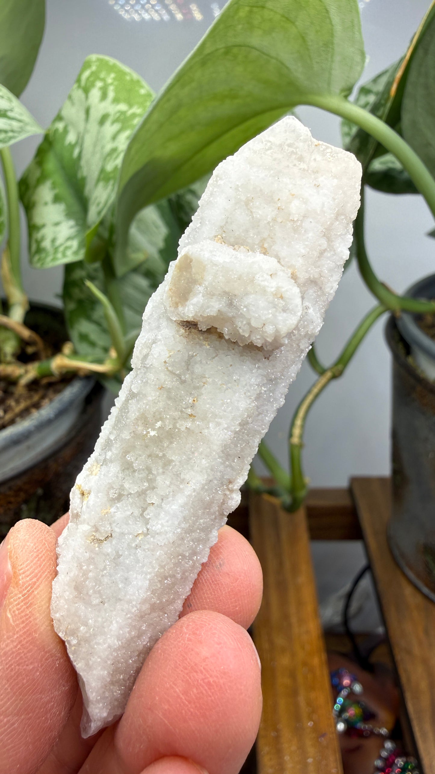 Witch’s Finger Druzy Quartz (White Cactus Quartz)- Boekenhouthoek, South Africa
