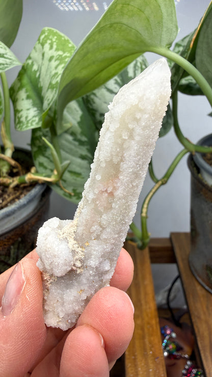Witch’s Finger Druzy Quartz (White Cactus Quartz)- Boekenhouthoek, South Africa
