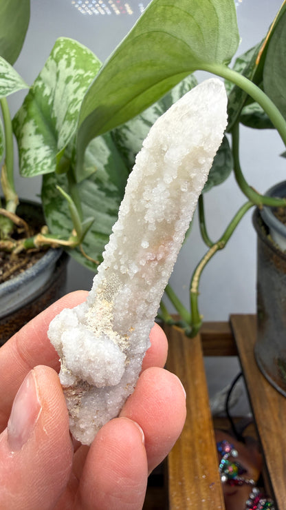 Witch’s Finger Druzy Quartz (White Cactus Quartz)- Boekenhouthoek, South Africa