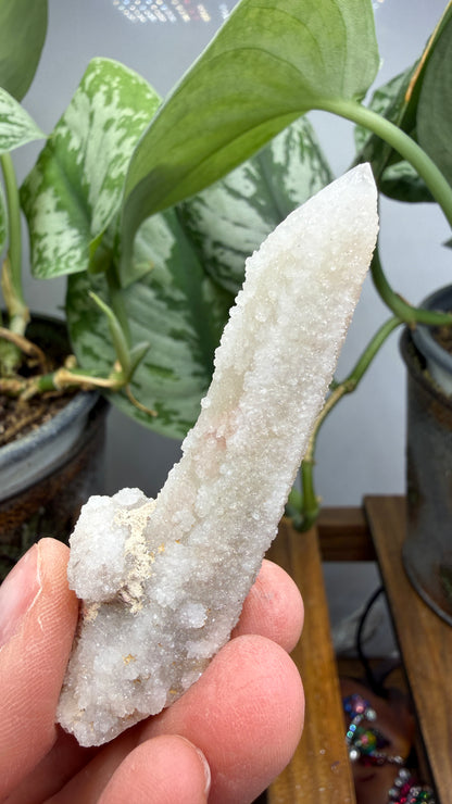 Witch’s Finger Druzy Quartz (White Cactus Quartz)- Boekenhouthoek, South Africa