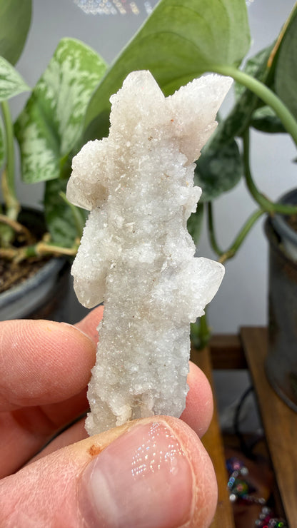 Witch’s Finger Druzy Quartz (White Cactus Quartz)- Boekenhouthoek, South Africa