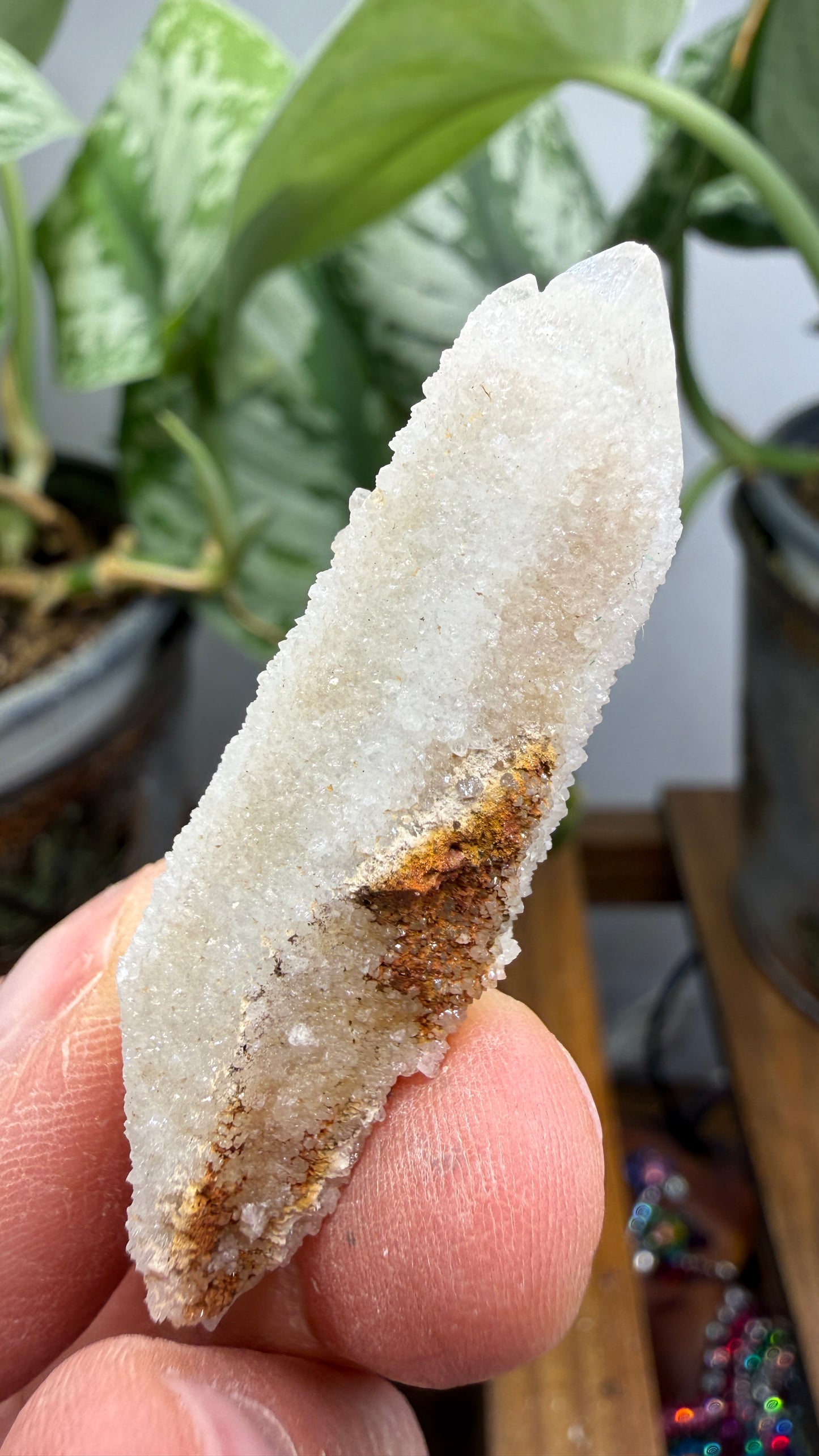 Witch’s Finger Druzy Quartz (White Cactus Quartz)- Boekenhouthoek, South Africa