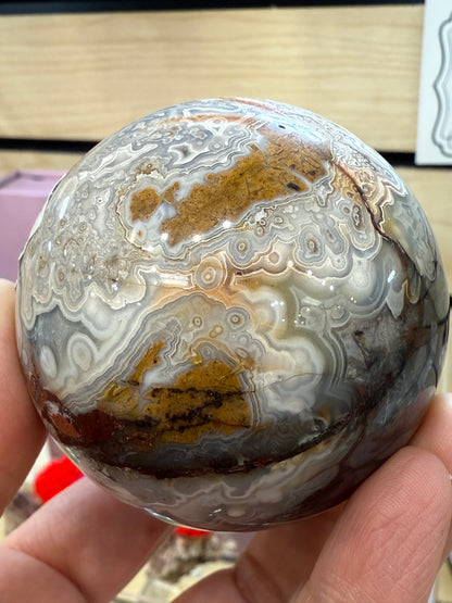 Lace Agate Sphere- 6 cm