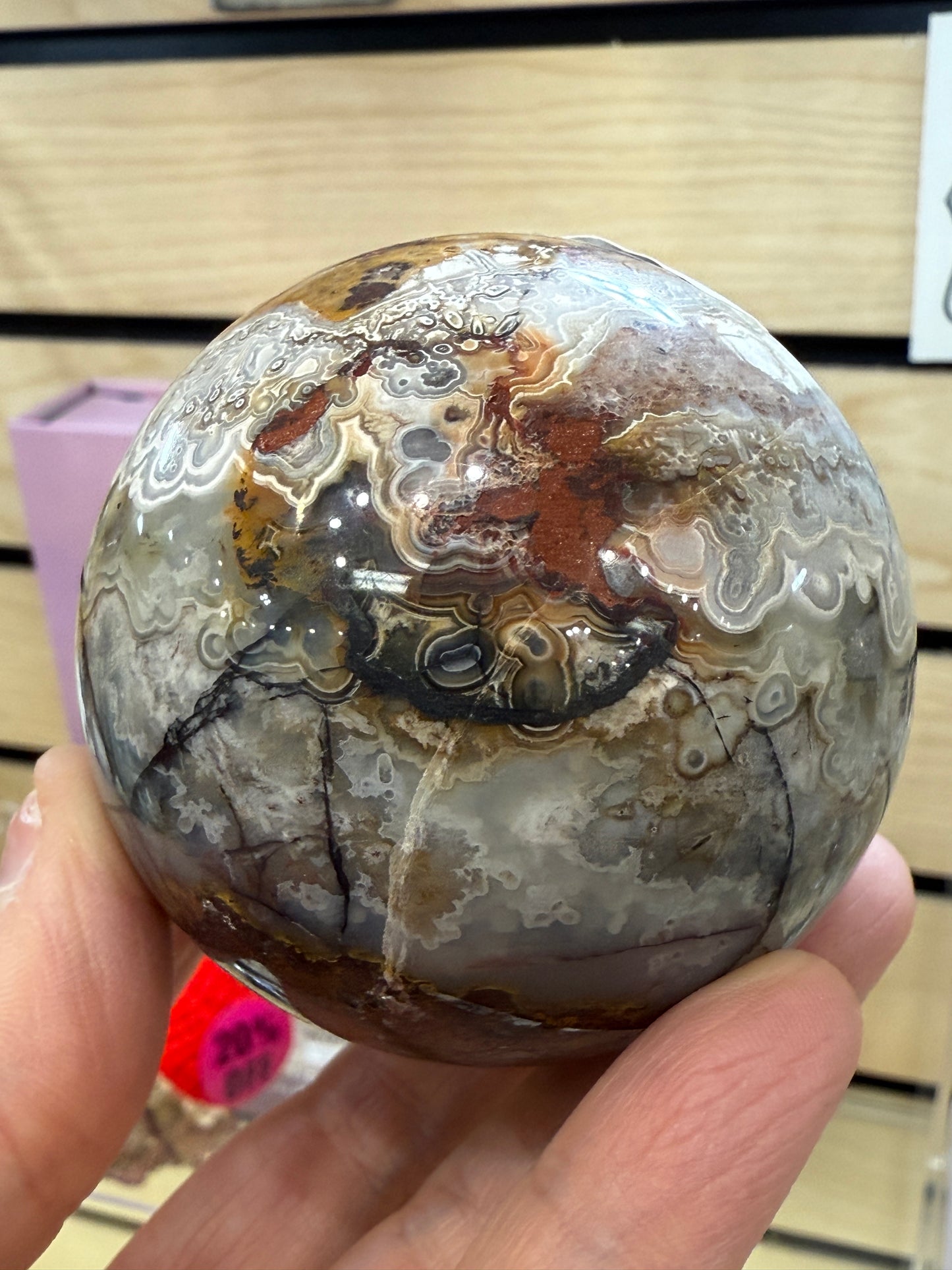 Lace Agate Sphere- 6 cm
