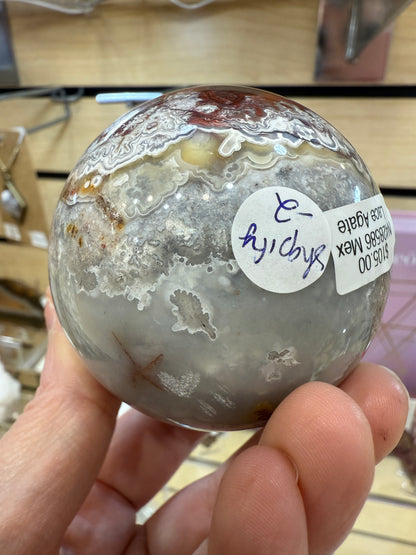 Lace Agate Sphere- 6.1 cm
