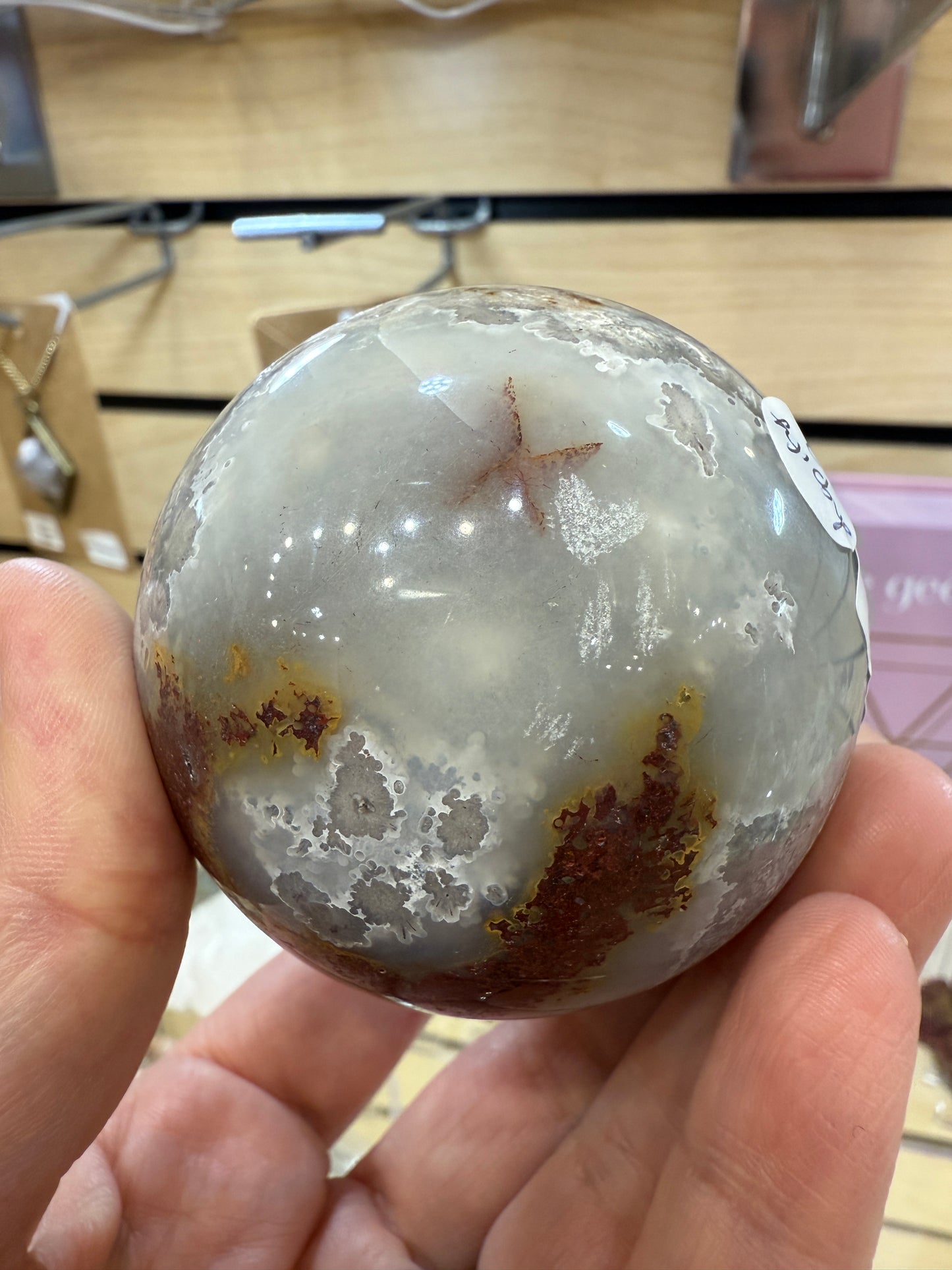Lace Agate Sphere- 6.1 cm