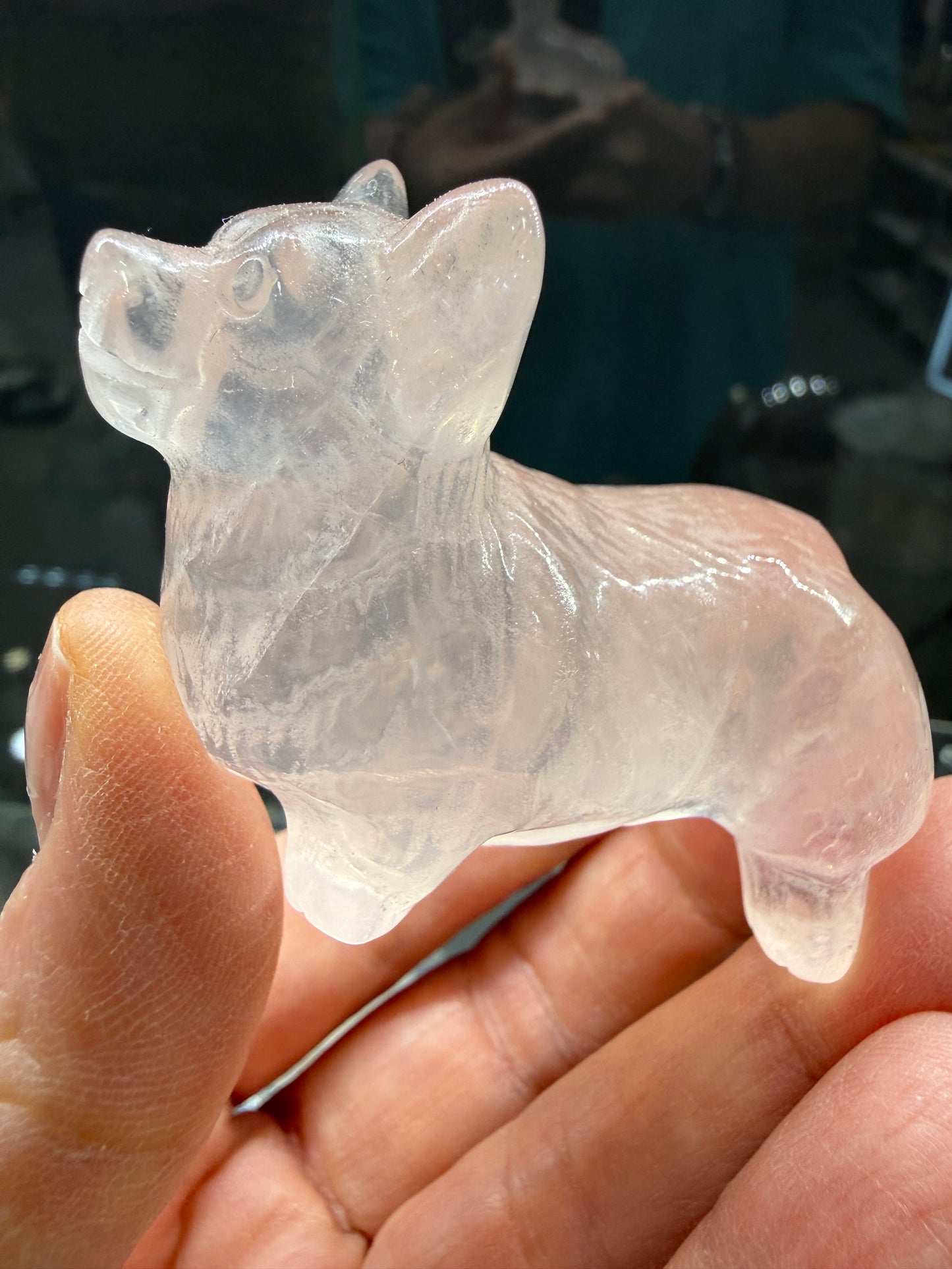 Rose Quartz Corgi