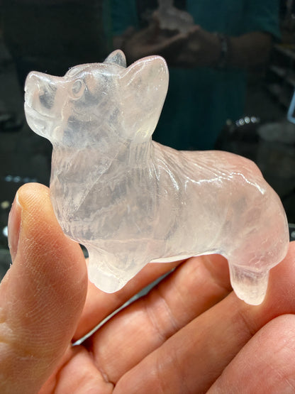 Rose Quartz Corgi