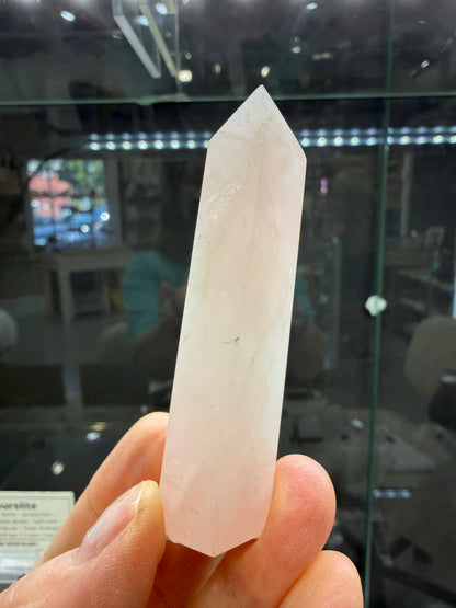 Rose Quartz Tower- 2.9 inches tall