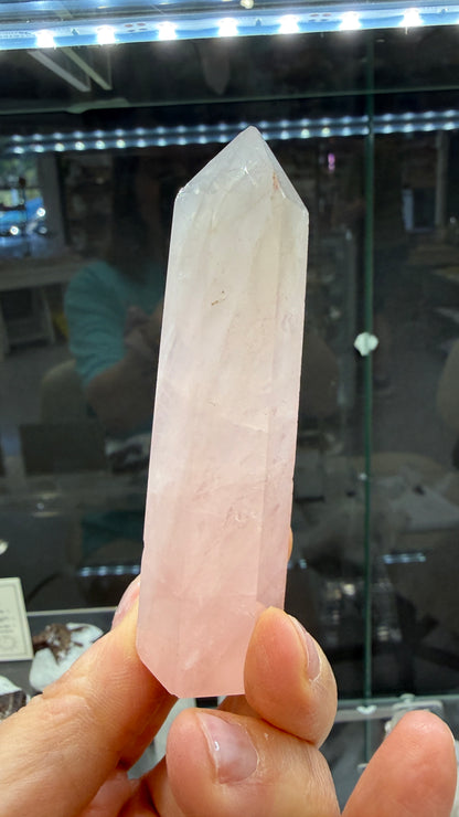 Rose Quartz Tower- 3.5 inches tall