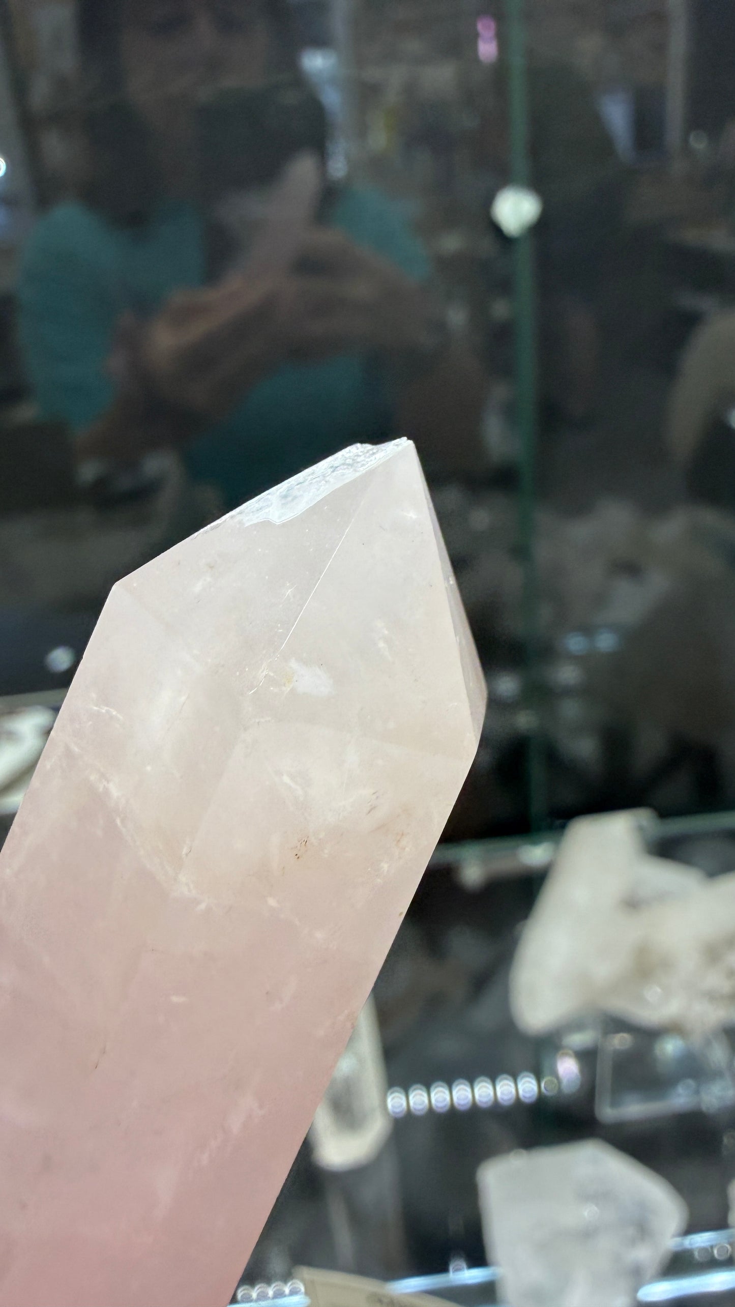 Rose Quartz Tower- 3.5 inches tall