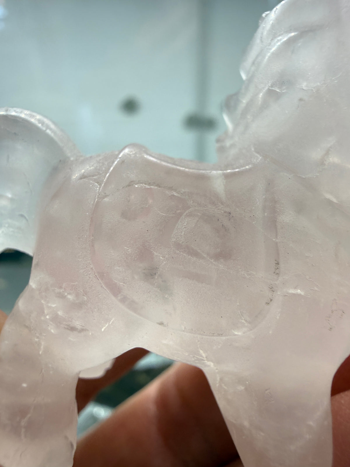 Rose Quartz Horse Crystal Carving- 2.5 inches