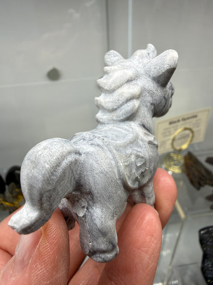 Picasso Jasper Horse Crystal Carving (Matte Polish)- 2.6 inches