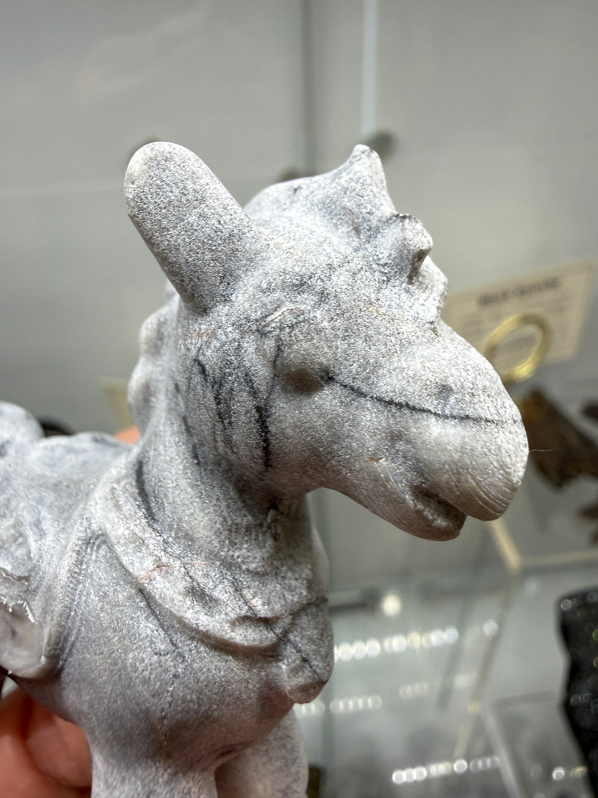 Picasso Jasper Horse Crystal Carving (Matte Polish)- 2.6 inches