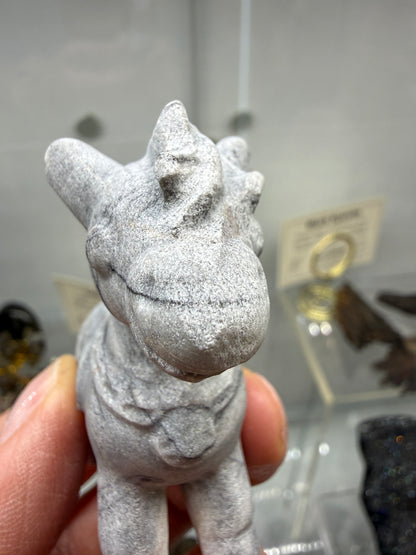 Picasso Jasper Horse Crystal Carving (Matte Polish)- 2.6 inches