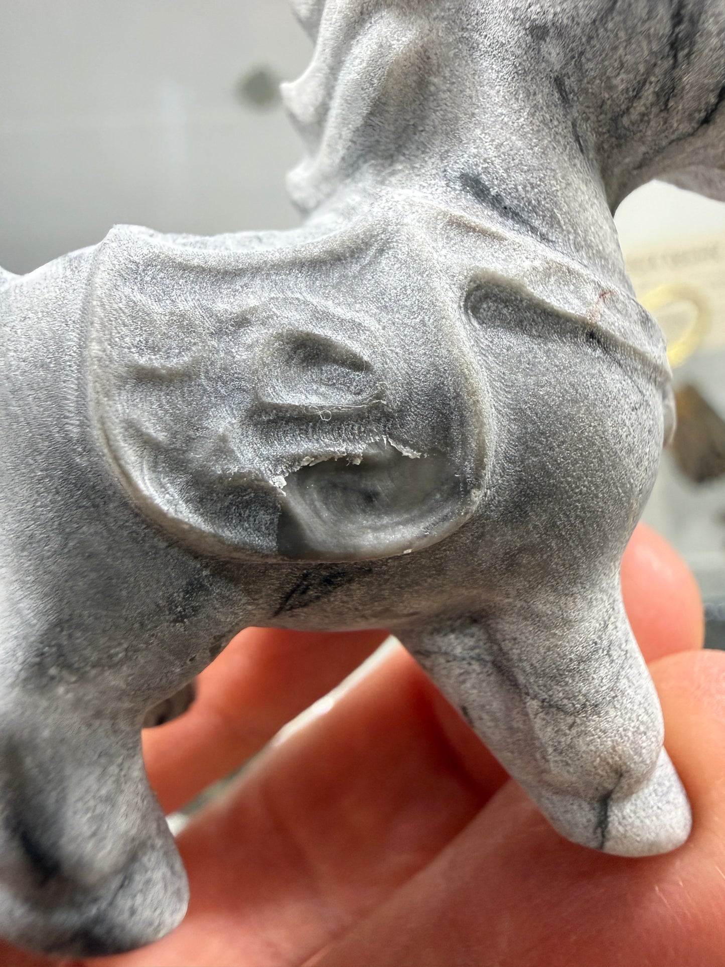 Picasso Jasper Horse Crystal Carving (Matte Polish)- 2.6 inches