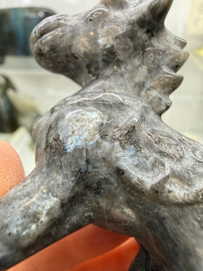 Larvikite Horse Crystal Carving- 2.3 inches