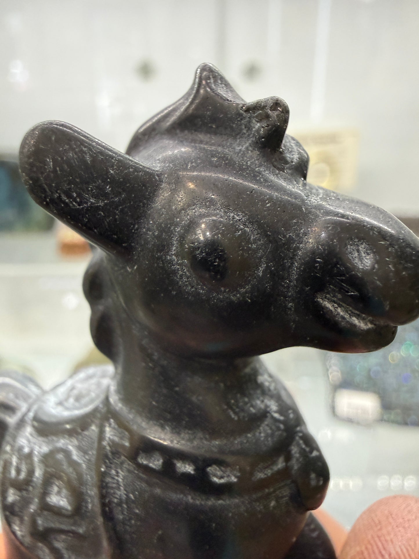 Obsidian Horse Crystal Carving- 2.3 inches