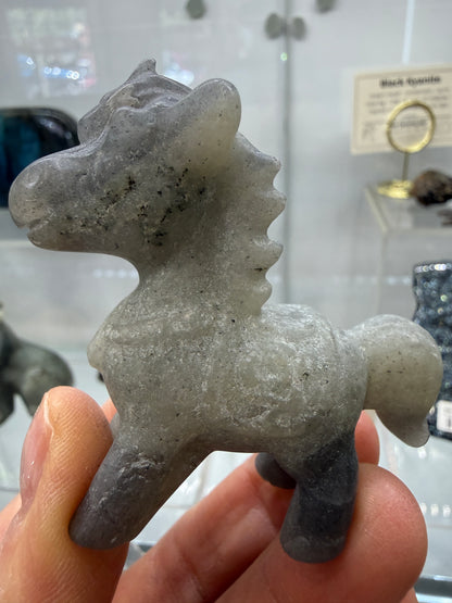 Labradorite Horse Crystal Carving- 2.3 inches