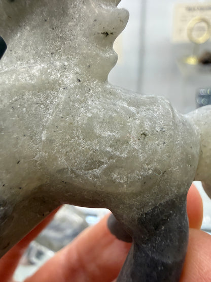 Labradorite Horse Crystal Carving- 2.3 inches