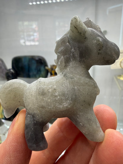 Labradorite Horse Crystal Carving- 2.3 inches