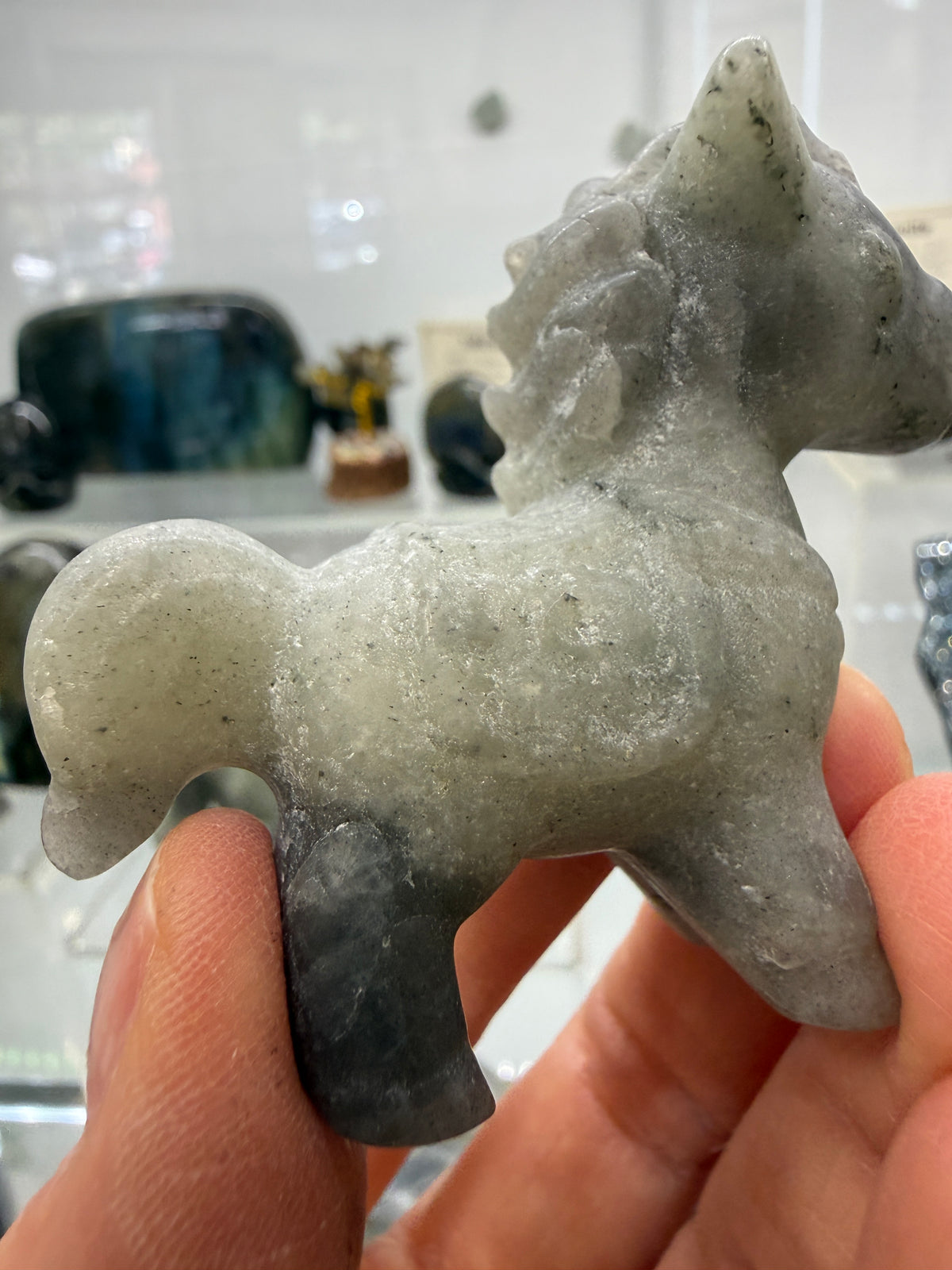 Labradorite Horse Crystal Carving- 2.3 inches