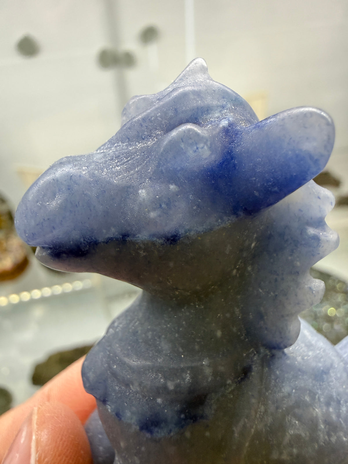 Blue Aventurine Horse Crystal Carving- 2.3 inches