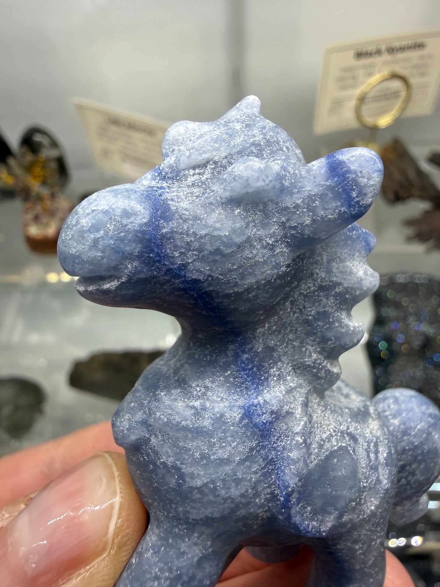 Blue Aventurine Horse Crystal Carving- 2.4 inches