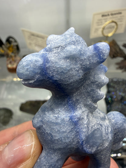 Blue Aventurine Horse Crystal Carving- 2.4 inches