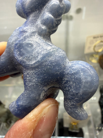 Blue Aventurine Horse Crystal Carving- 2.4 inches
