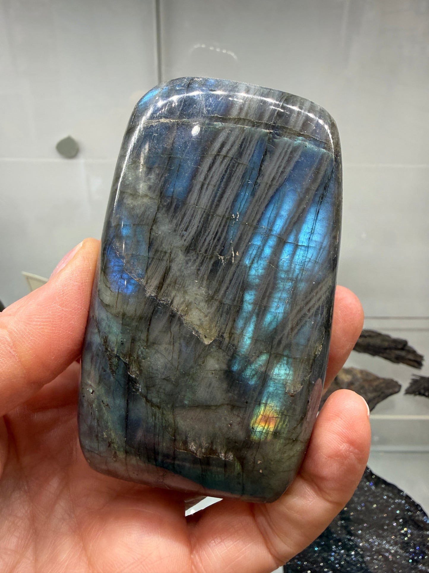 Labradorite Freeform with Blue Flash- 3.4" inches