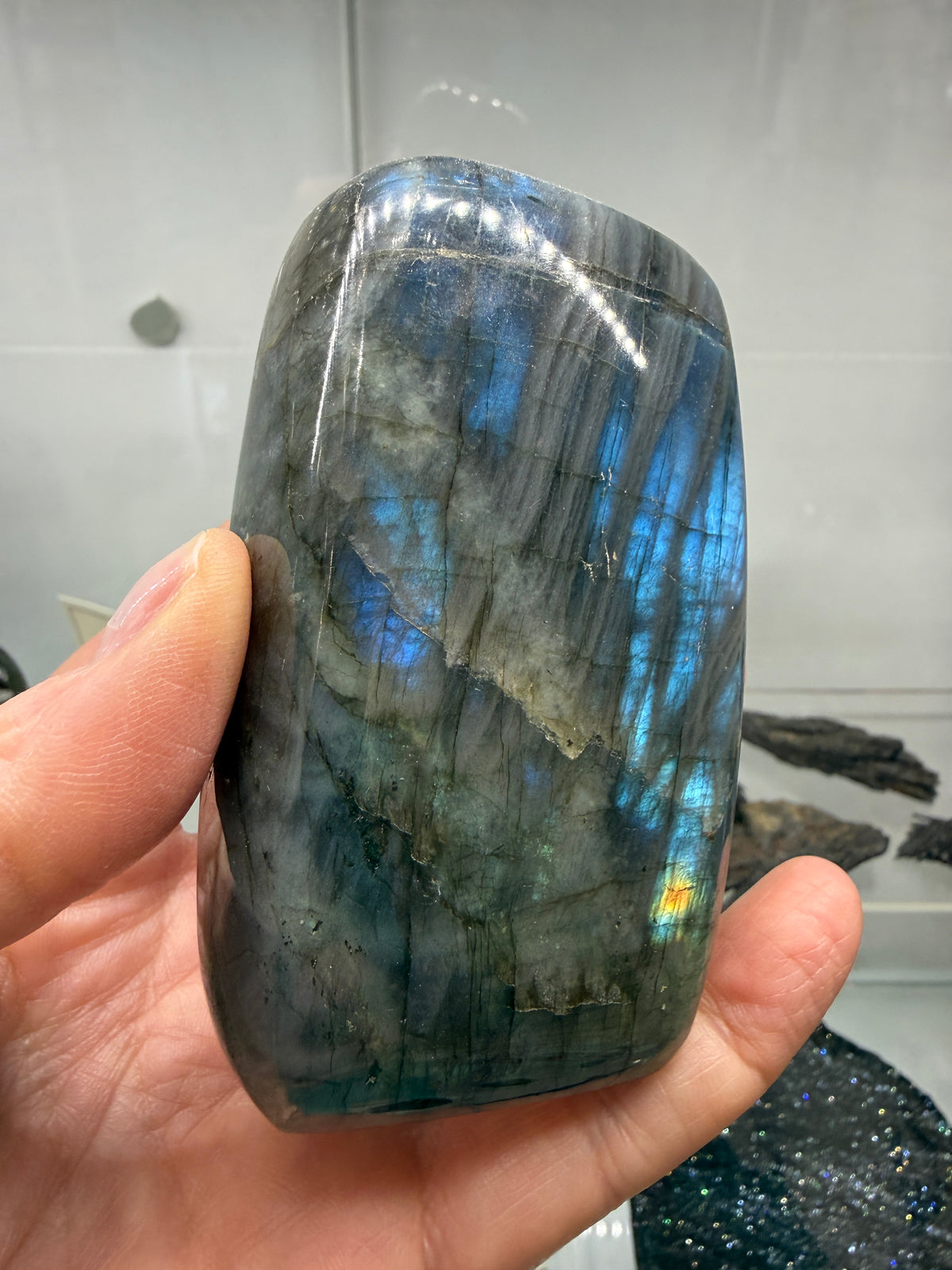 Labradorite Freeform with Blue Flash- 3.4" inches
