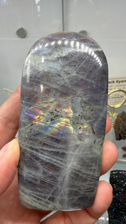 Labradorite Freeform with Rainbow Flash- 3.7" inches