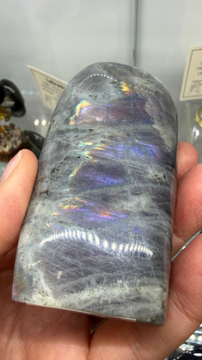Labradorite Freeform with Rainbow Flash- 3.7" inches