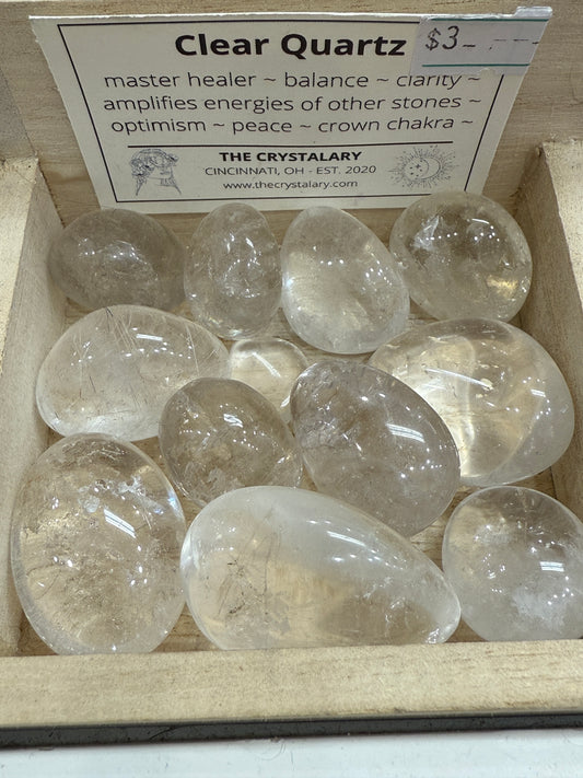 Clear Quartz Tumbles