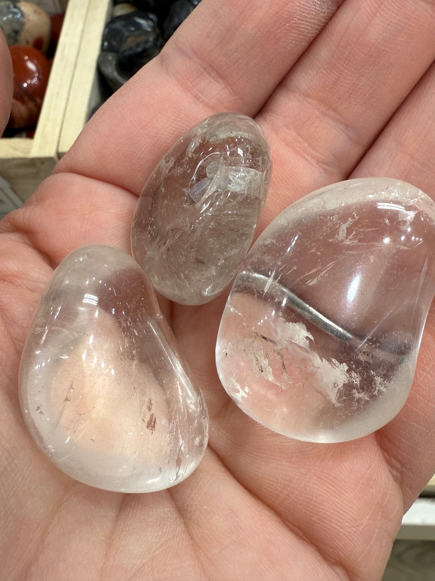 Clear Quartz Tumbles