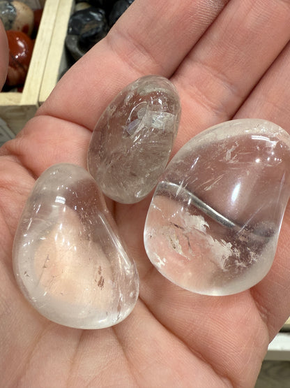 Clear Quartz Tumbles