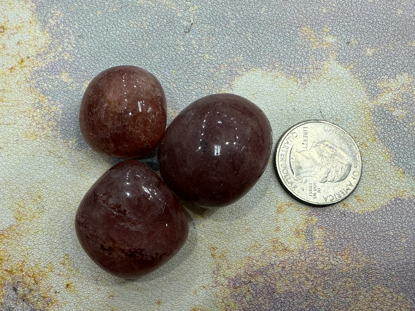 Strawberry Quartz Tumbles