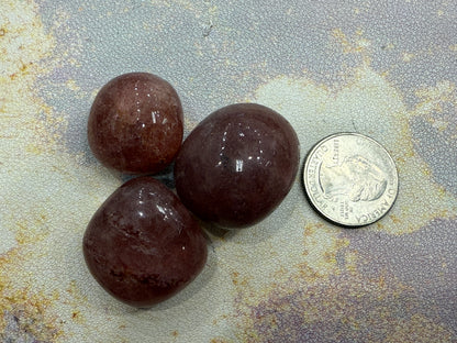 Strawberry Quartz Tumbles