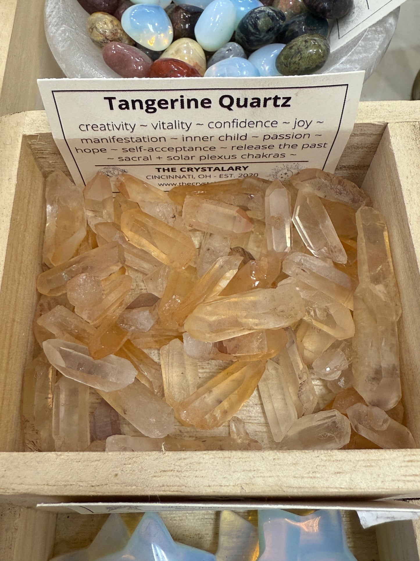 Tangerine Quartz Points